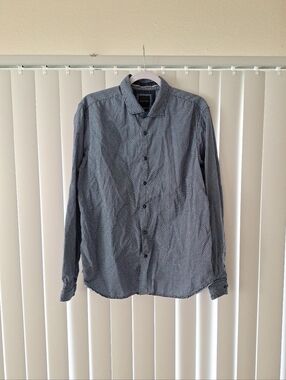 Denim & Flower Ricky Singh Geometric Button Front Shirt